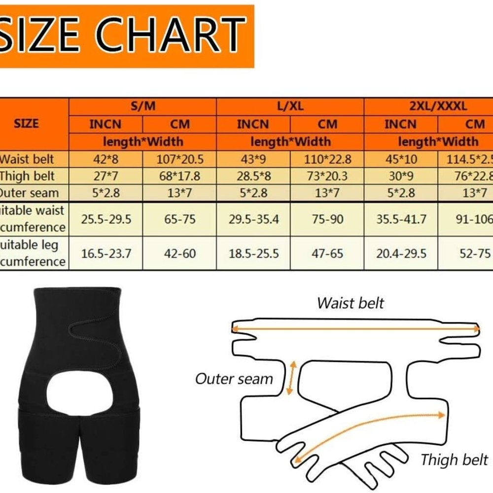 Waist Trainer 3 in 1 Waist Thigh Trimmer and Weight Loss - Picture 7 of 7
